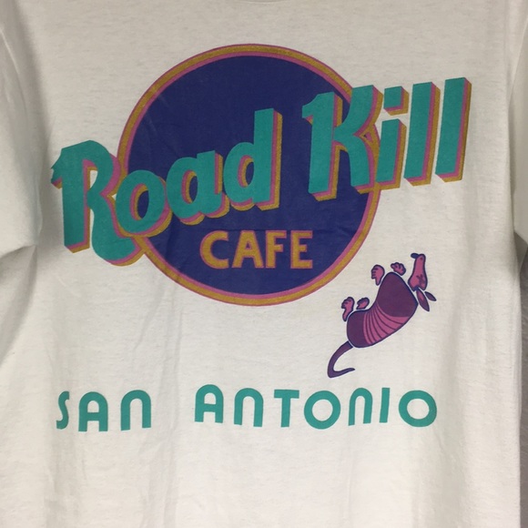 90's Vintage Road Kill Cafe San Antonio T-Shirt M - Picture 2 of 9